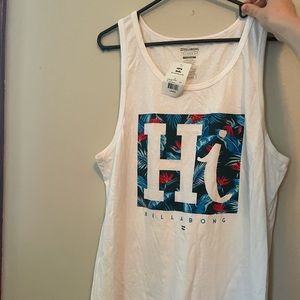 Billabong NWT men’s white tank top